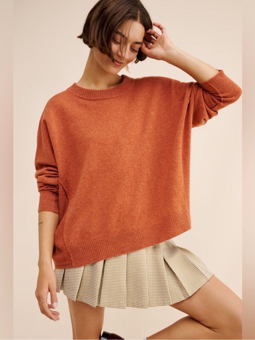 Free People Mila cashmere crew neck sweater